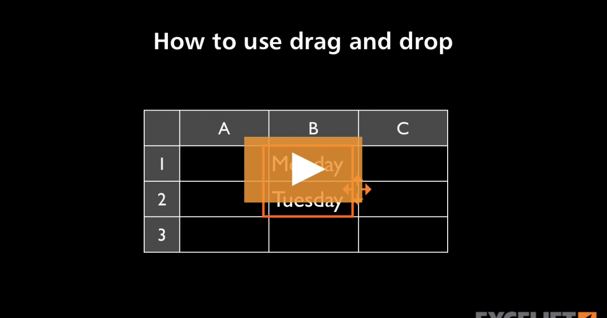 how-to-use-drag-and-drop-in-excel-video-exceljet